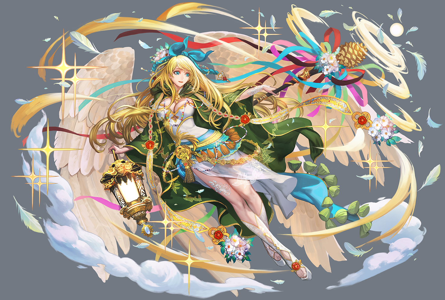 国人插画师超精美游戏风格插画作品!画技优秀色彩亮丽的养眼之作