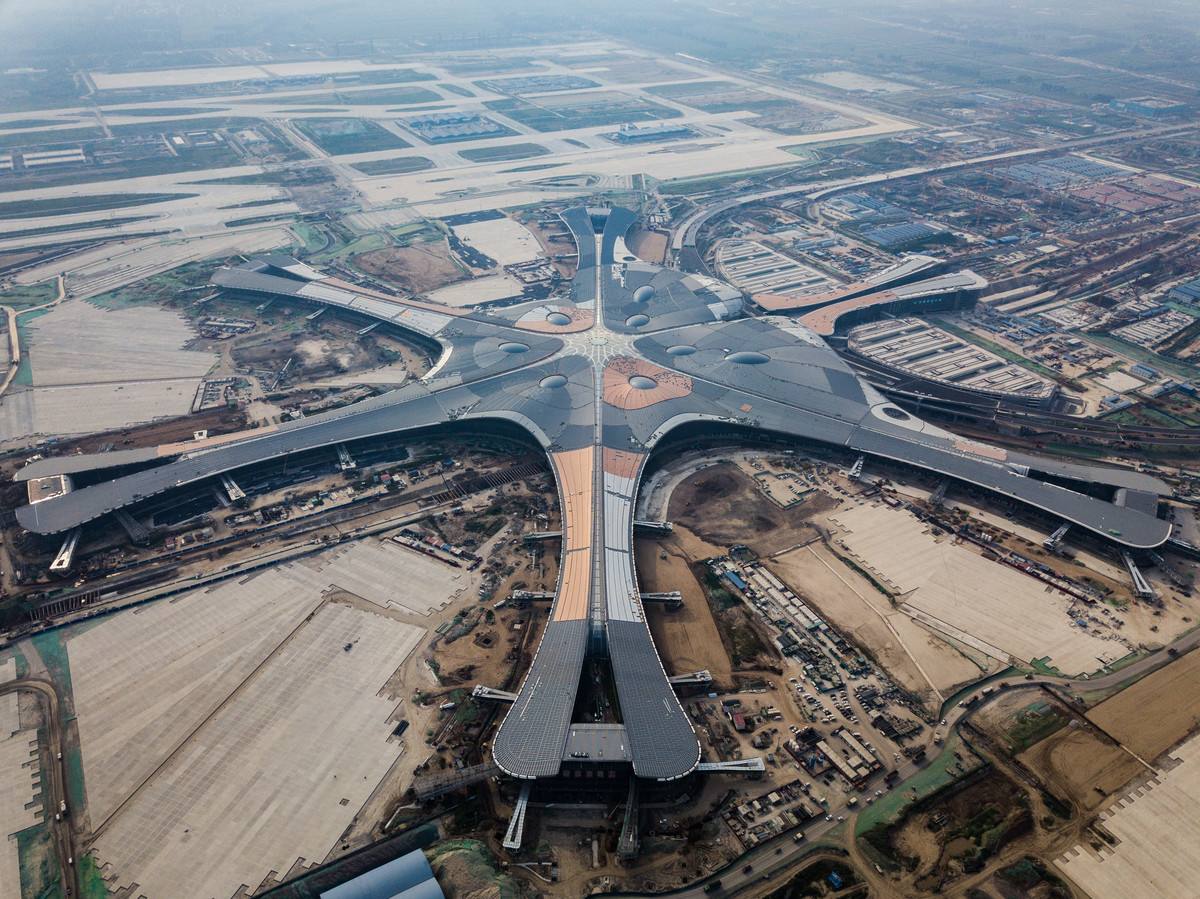 北京大兴国际机场(机场高铁建设中)
