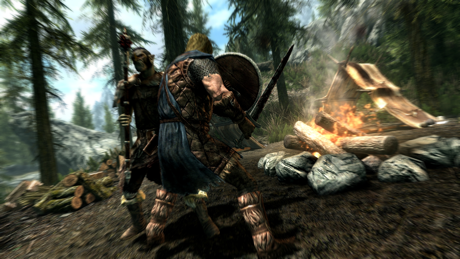 《上古卷轴5:天际》mod种族大修,加入枪械装备