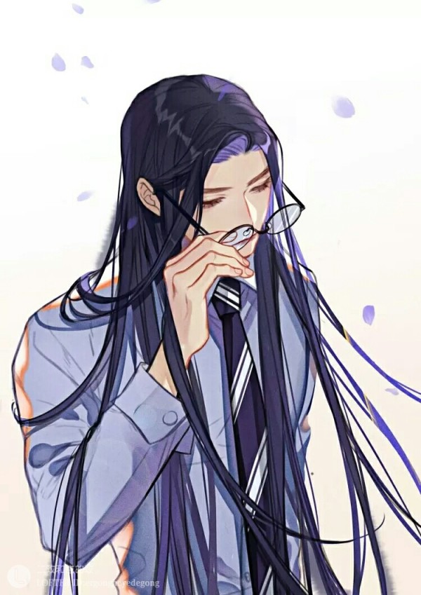 超帅气二次元动漫美男子插画作品,如果能重逢,希望你别来无恙