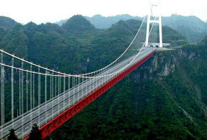全球"最高桥梁",比国外最高桥梁高近100米,横跨贵州云南两省