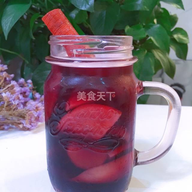 夏季来一杯这样的红酒水果茶,怎一份舒服了得!