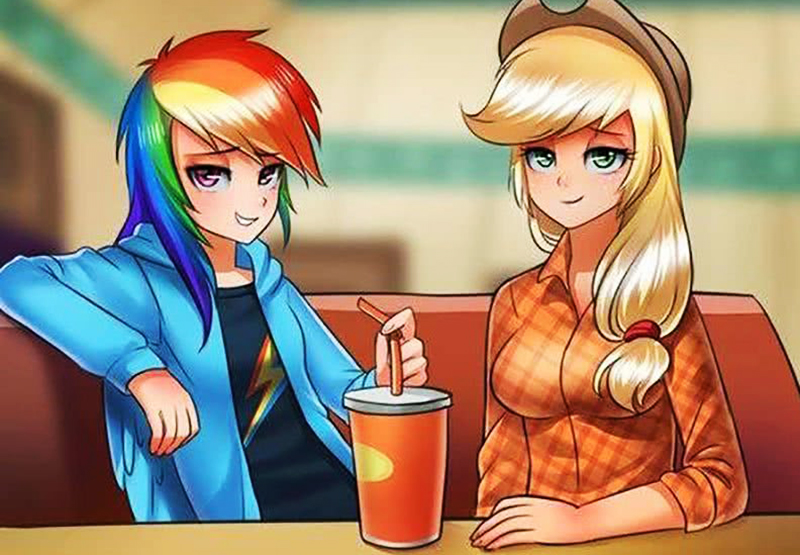 小马宝莉:最少数派的cp组合,云宝是个潇洒男孩,虹林檎组合站稳