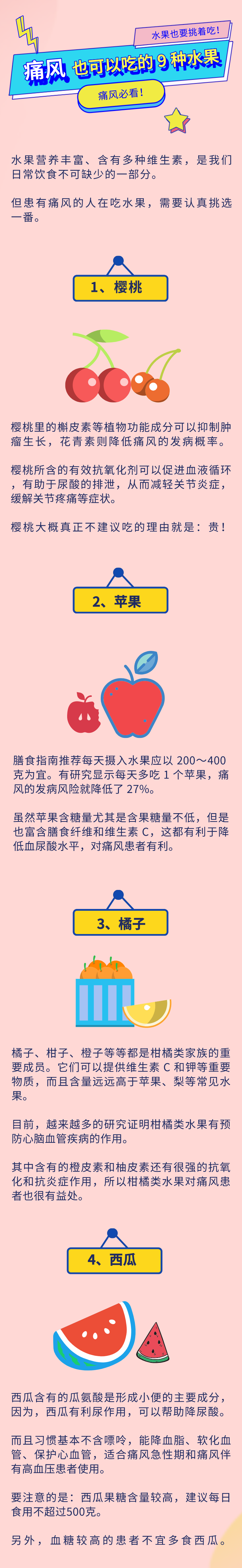 痛风也可以放心吃的9种水果,终于可以解解馋啦!