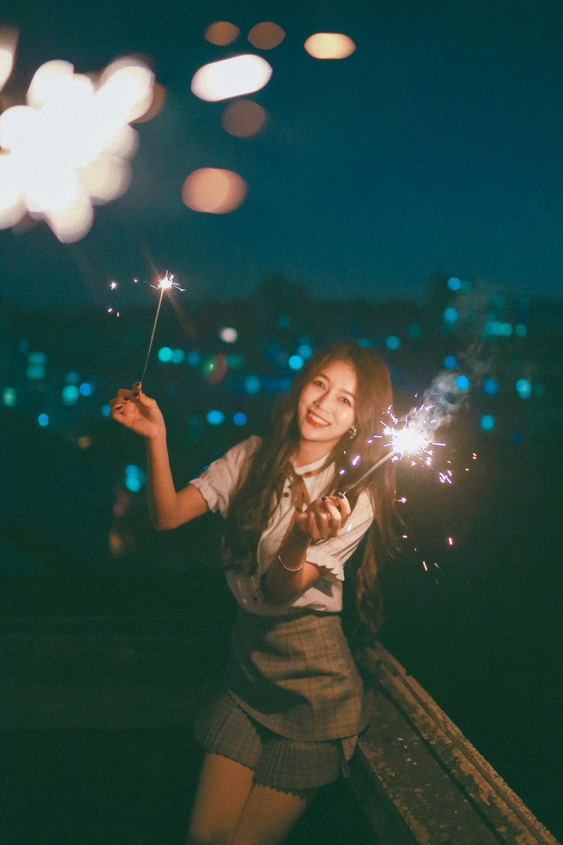 人像写真-你说这烟花都是小时候的记忆,我们总是对以前念念不忘