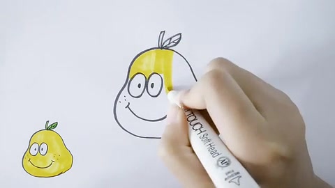 梨子怎么简笔画?