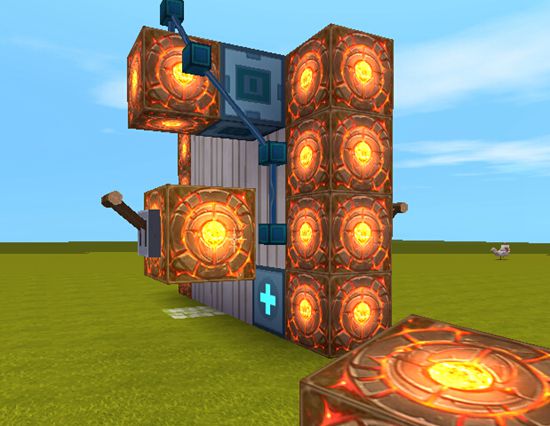 迷你世界 自动上拉门制作攻略图集教程