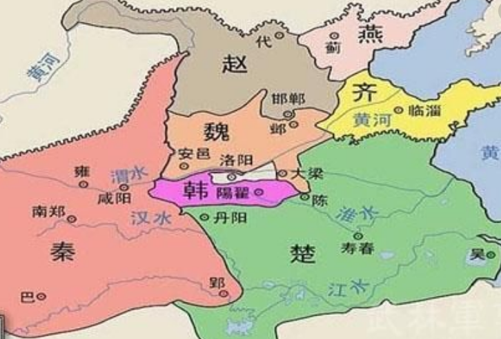 战国赵国最大时的地图图片