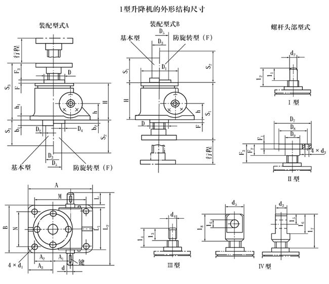 丝杆升降机构简图图片