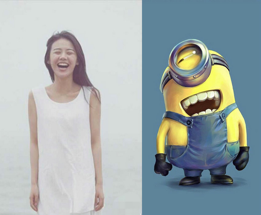 马思纯又双叒撞脸卡通人物