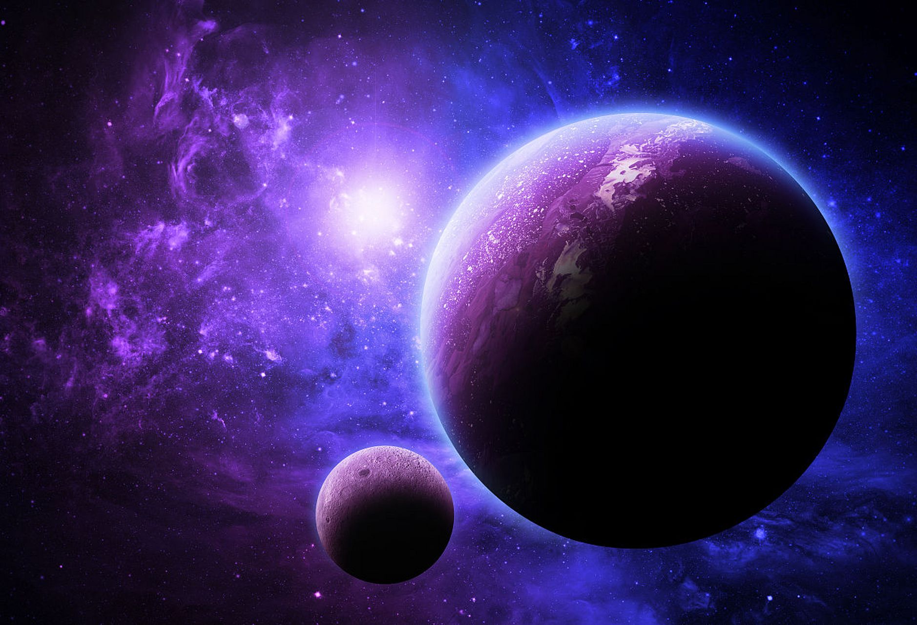 科学家研究发现,在地球的原始时期,其外表可能是紫色!