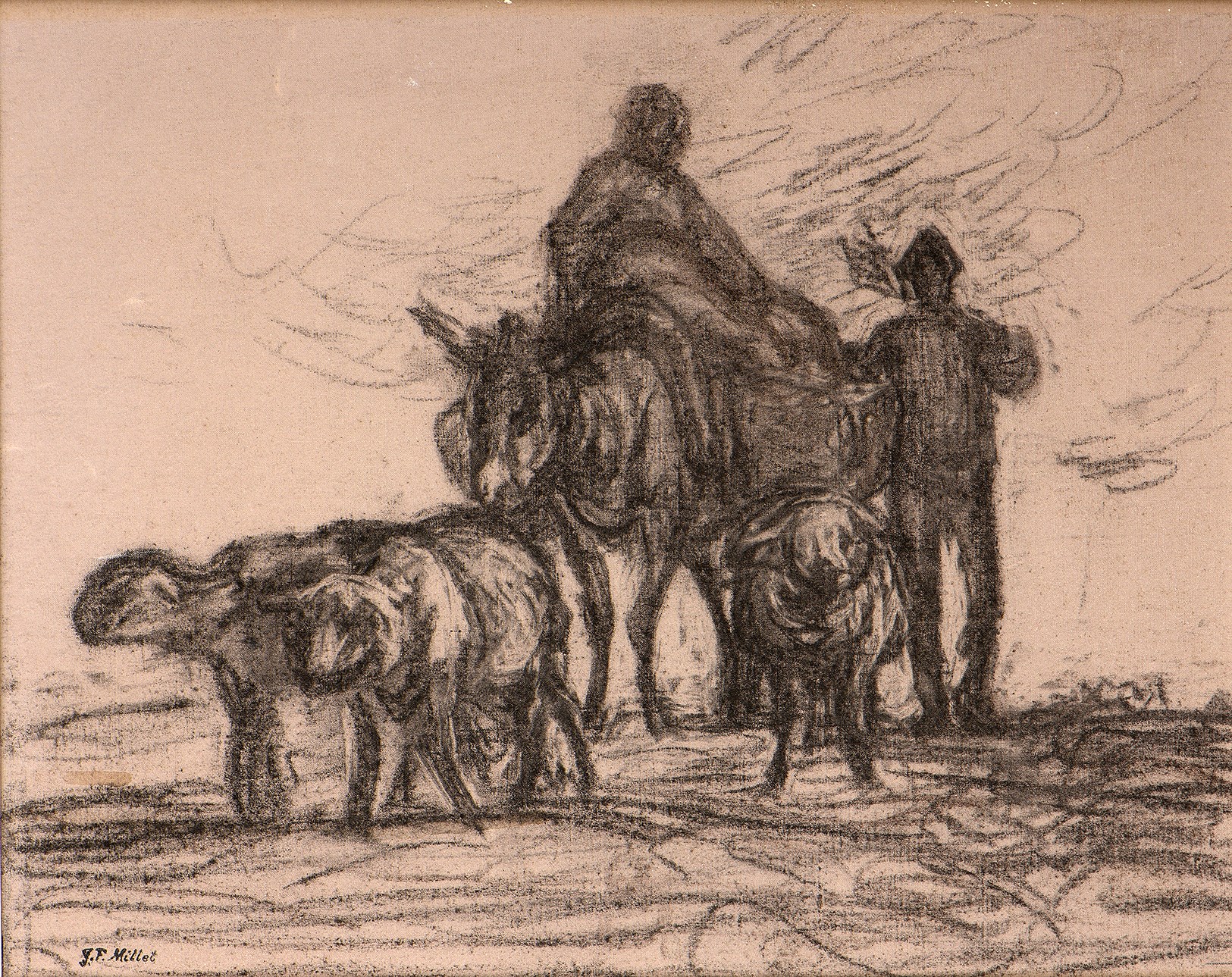 绘画大师米勒的素描精品