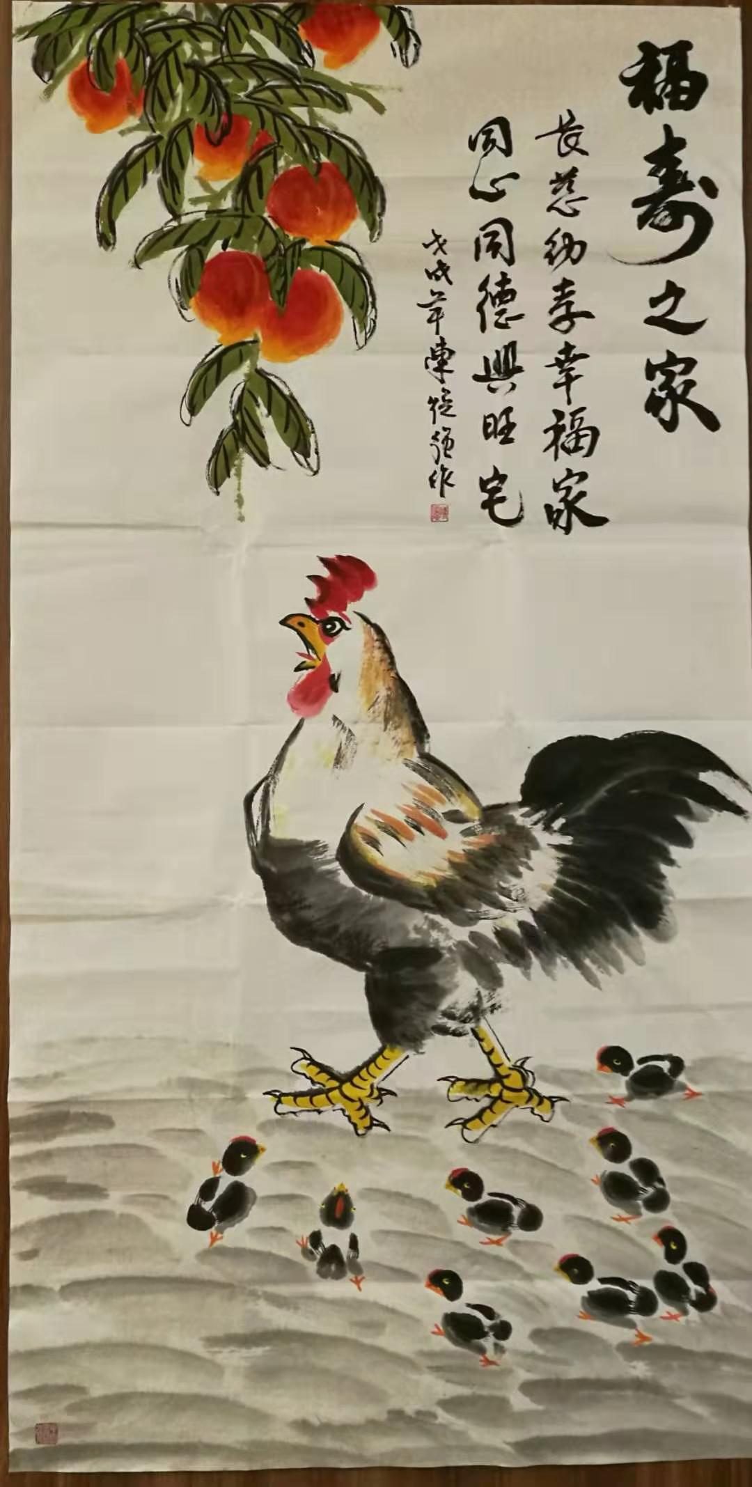 当代著名画家陈焕强——中国画鸡强