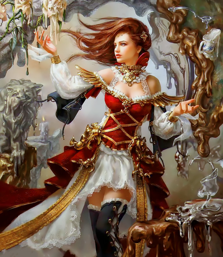 欧美游戏人物绘画作品