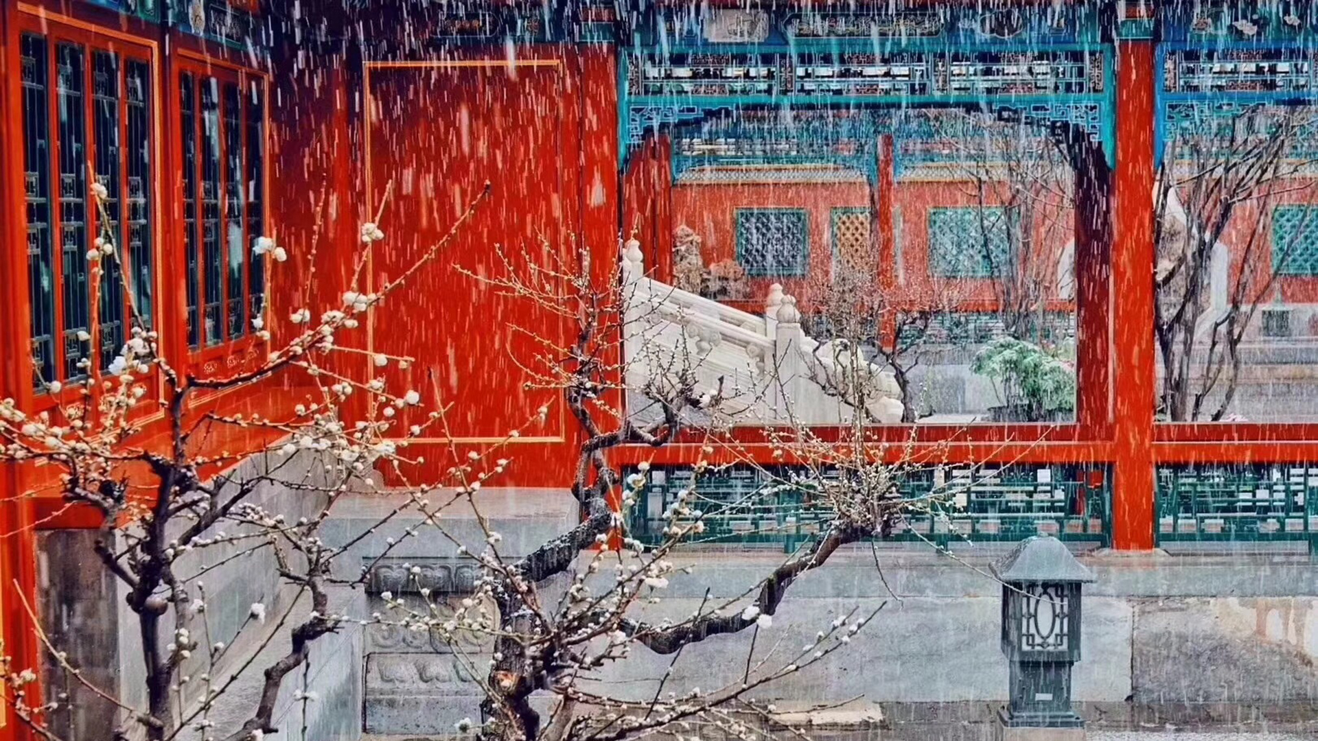 故宫雪景唯美高清图片壁纸