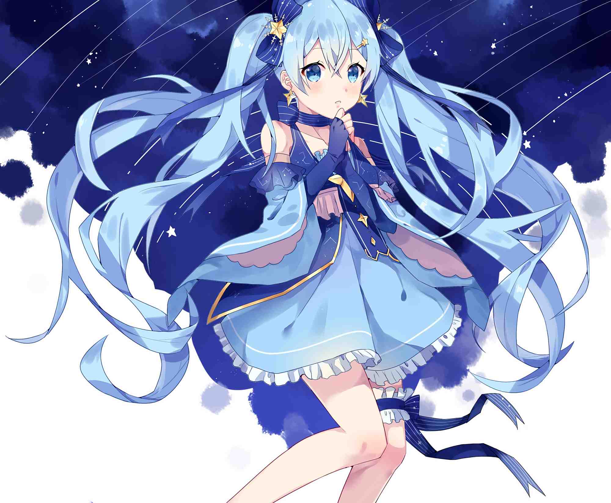 动漫壁纸插画:二次元虚拟偶像v家初音未来,精选p站美图