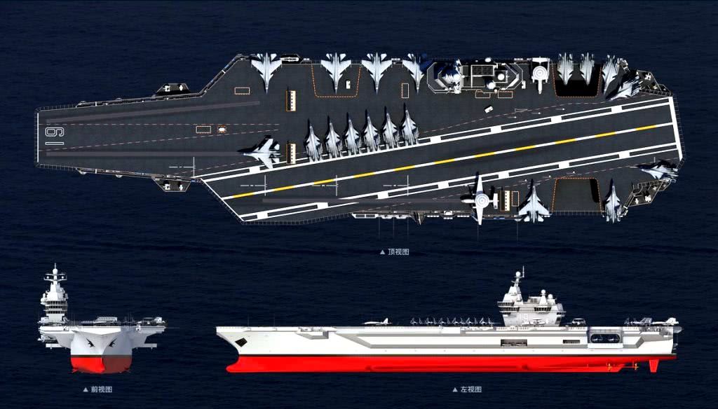 国产19号航母概念图曝光?技术水平直追美法,还有一个惊喜之处