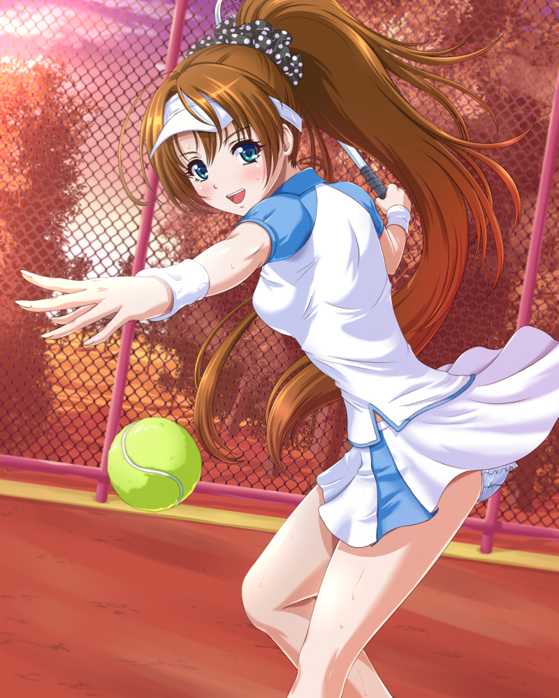 动漫图片:不仅仅只是网球王子打网球帅气哟,女生打网球也很酷