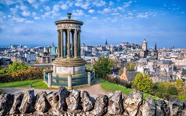 英国爱丁堡"卡尔顿山"——与落日美景的不期而遇