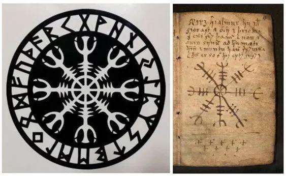 北欧文化中最具代表性的如尼魔符——敬畏掌舵gishjálmur