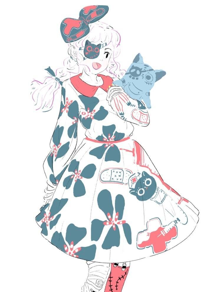 手绘人物插画,一组活力青春美少女插画