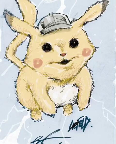 小贱贱无处不在!《死侍》作者手绘皮卡丘支持大电影