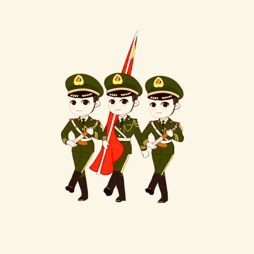 站好军姿当好子弟兵