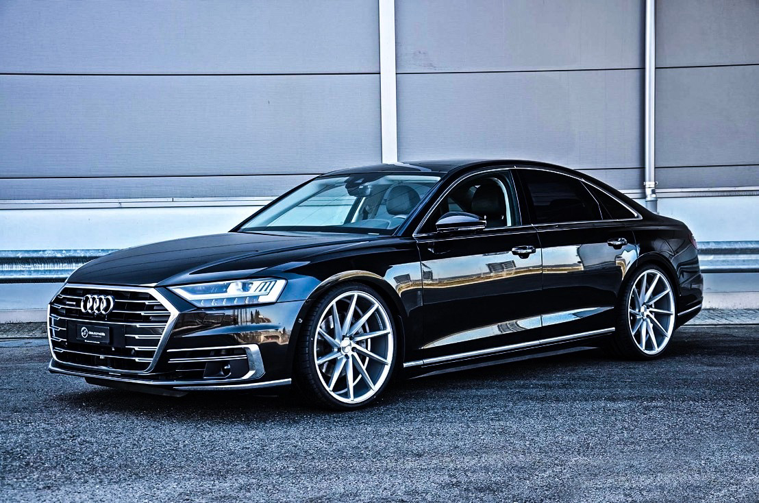 全新奥迪a8有点四门coupe的范儿