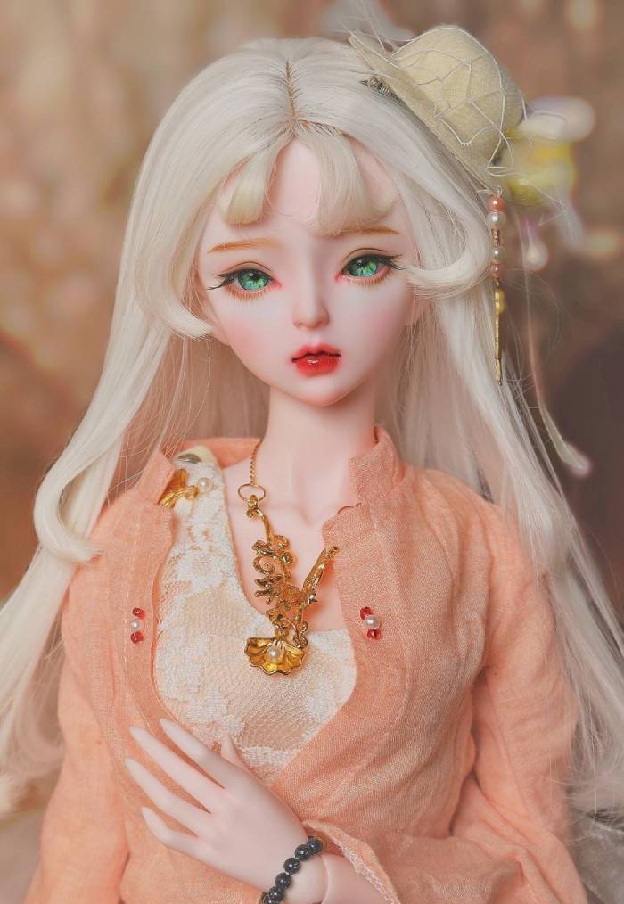 非常梦幻精致的bjd娃娃图,五官精致造型养眼,这就是小公主本人