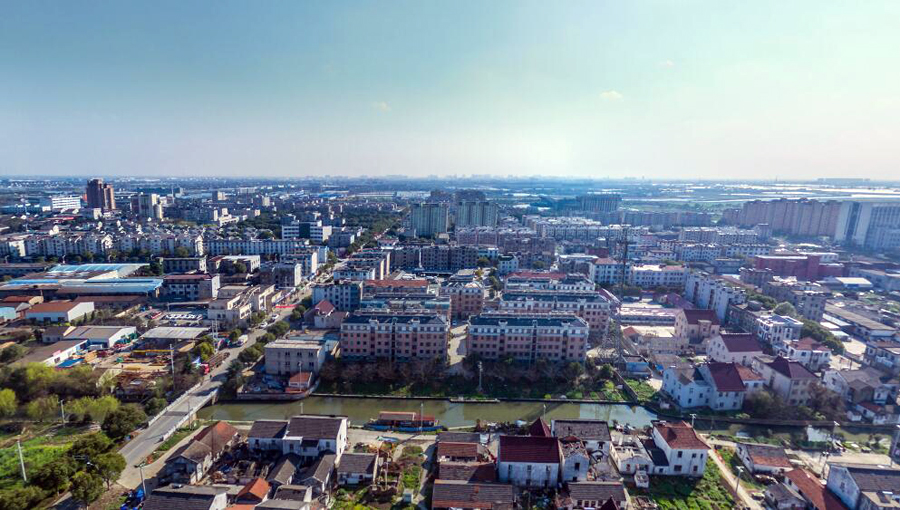 浙江嘉兴嘉善县一个镇,和上海相邻,是全国千强镇