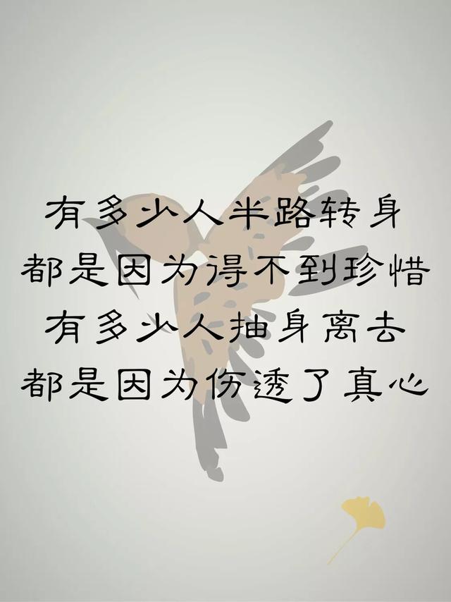 树叶会变黄,人心会变凉,树叶黄了还有春天,人心凉了无法再暖!