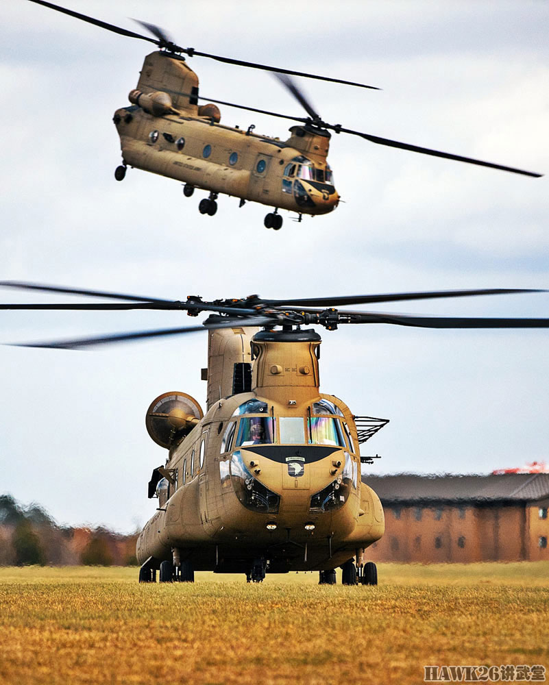 美军第101空降师ch-47"支奴干"临战训练 即将前往阿富汗部署