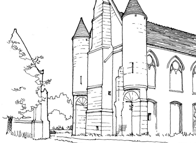 美图:手绘建筑图,总有一张会是你想要的.