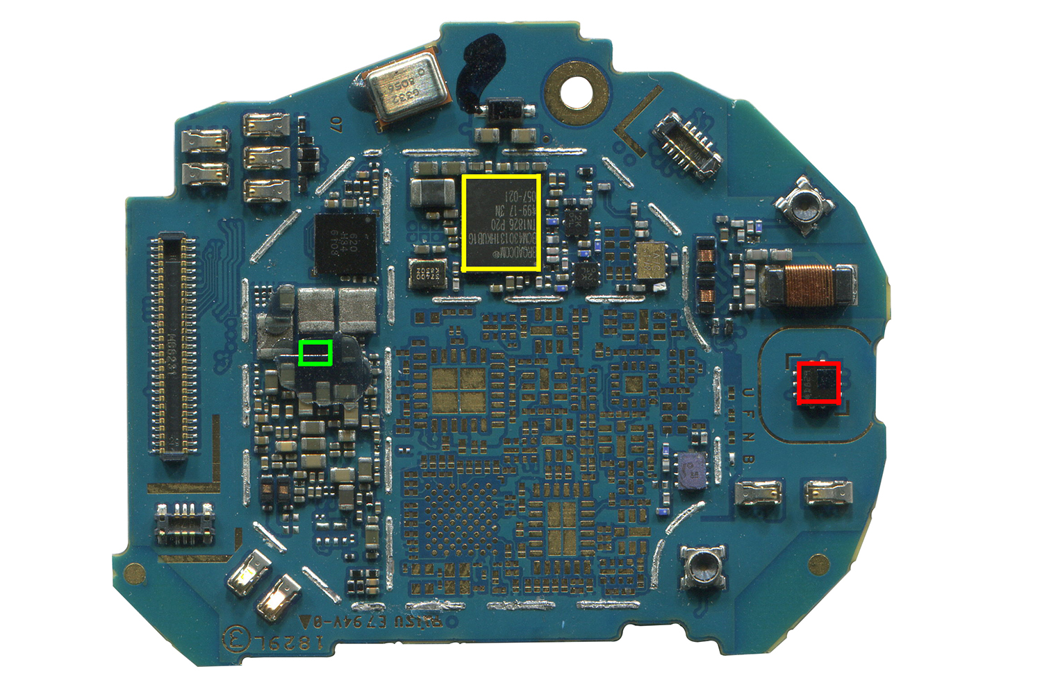 加速度传感器 陀螺仪 绿色:broadcom-bcm47758-gps,glonass芯片