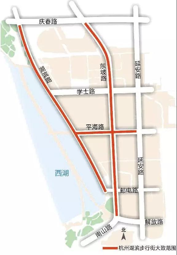 湖滨步行街,预计今年国庆节一期就能精彩亮相,并将成为"最忆是杭州的