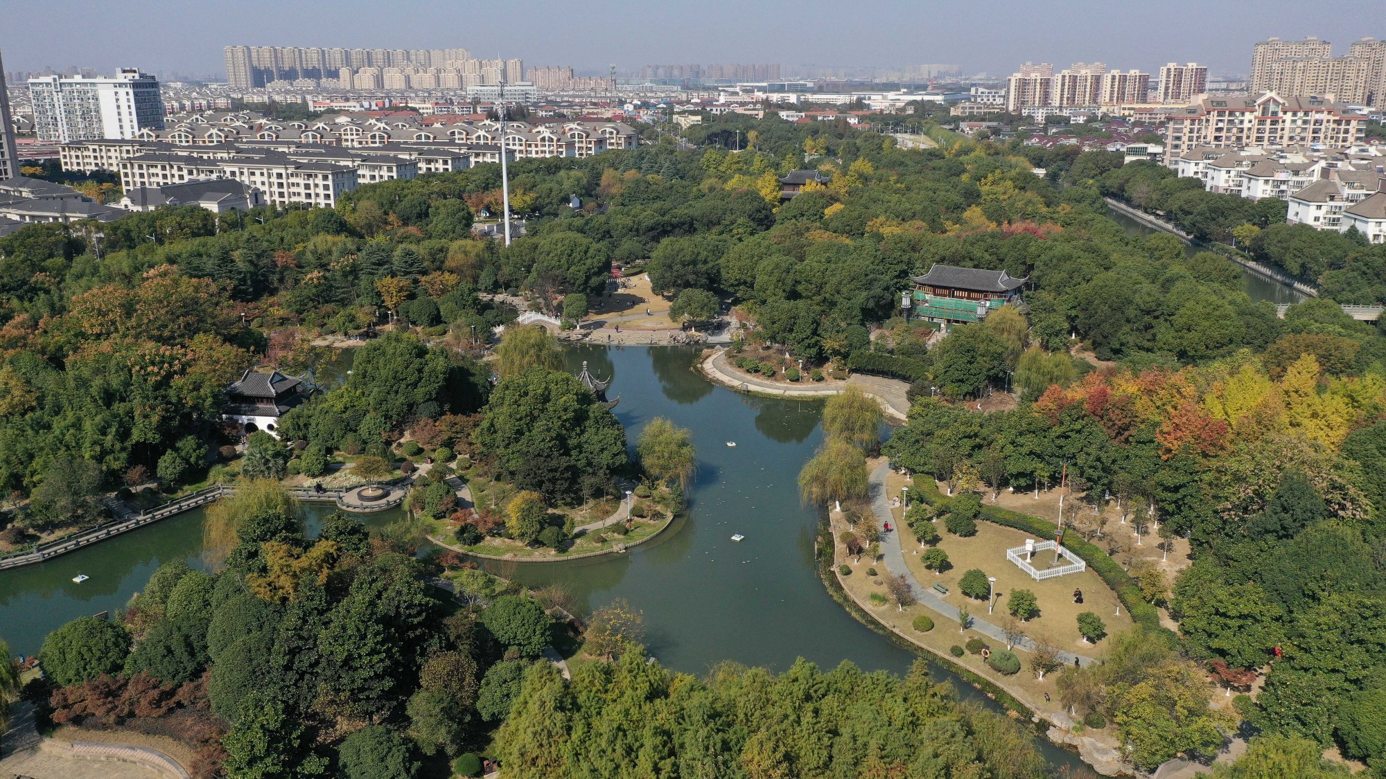 江苏昆山:打造城市公园 擦亮生态底色