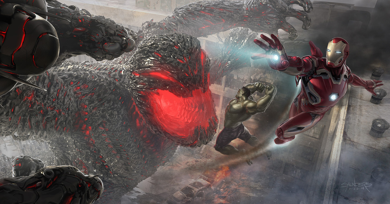 漫威预算不够?这些大场面的电影概念图没敢用?