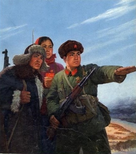 图为宣传照片,时时刻刻保卫边疆.