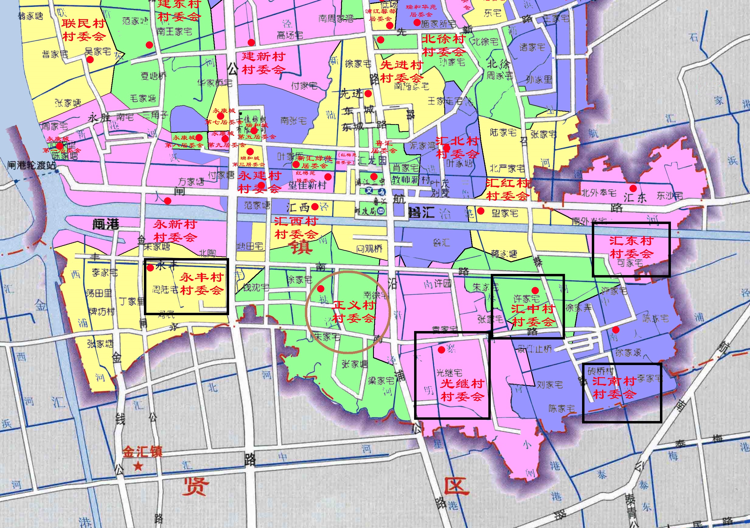 上海市闵行区的农村都在这里:浦江镇南部6个村被定为成农业区
