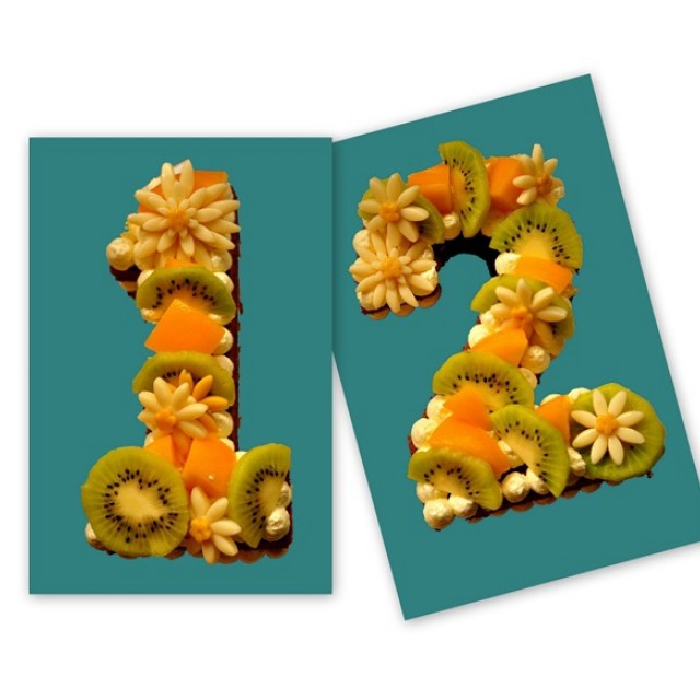 数字生日蛋糕,简单易学,给过生日的小伙伴一个惊喜!