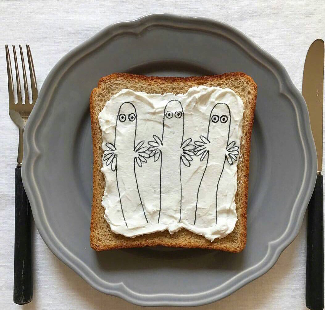 当吐司遇上了"不正经"的人,总会有千奇百怪的创意出现