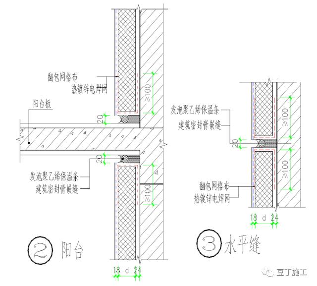 外墙保温钉子布置图图片