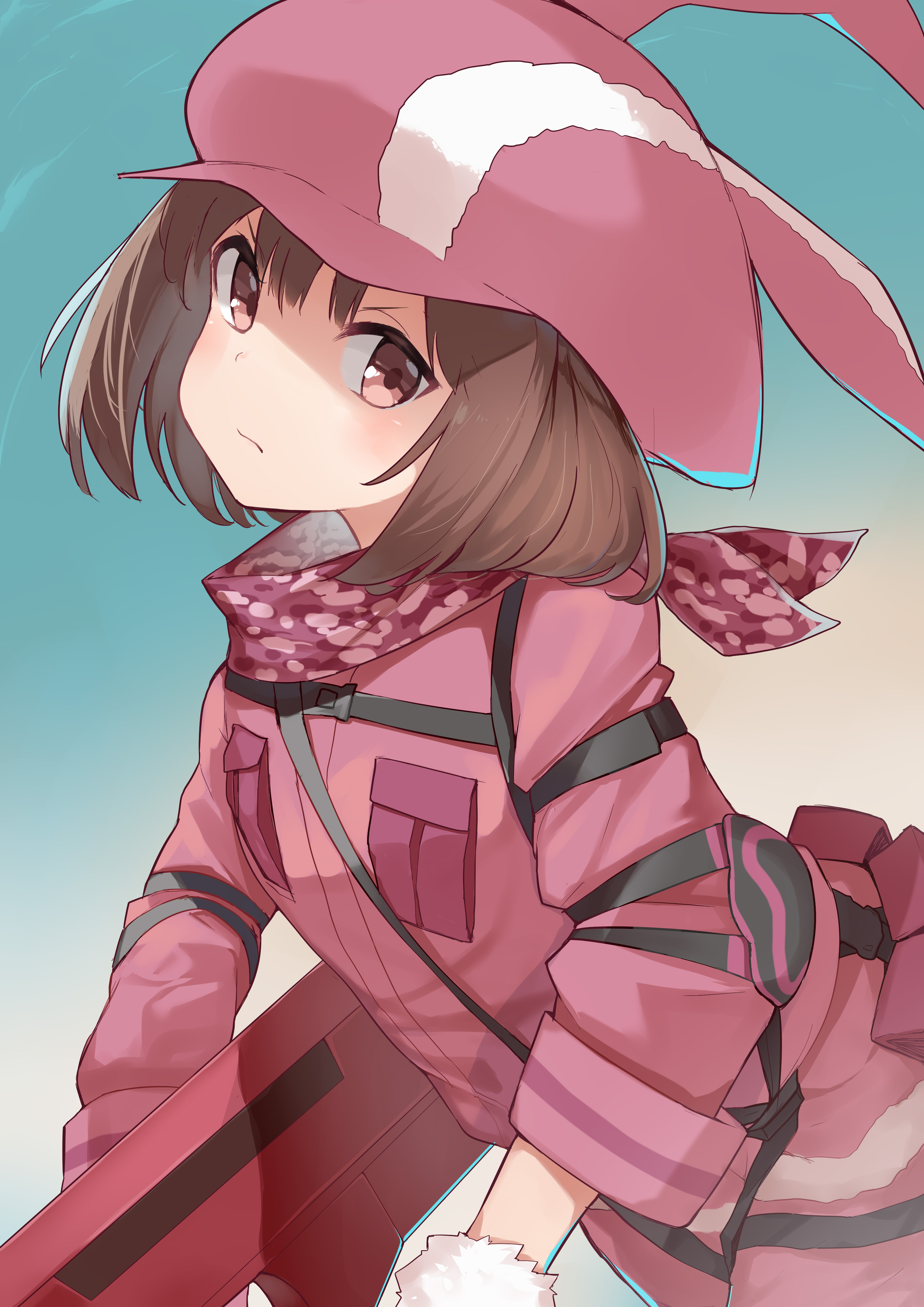 插画:刀剑神域外传 gun gale online可爱的小不点香莲,萌萌哒