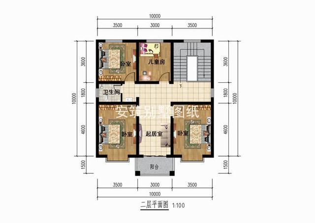 10乘10米的户型图图片