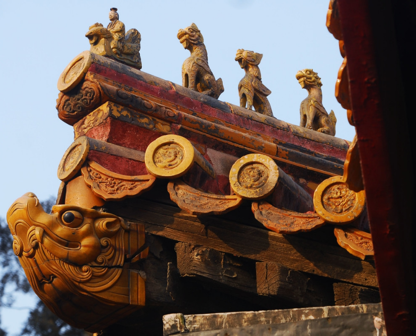 古建筑屋顶上的装饰艺术——飞檐走兽,展现着古建文化的独特魅力