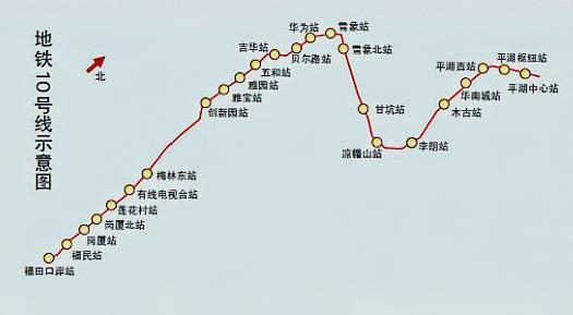 深圳地铁10号线延长线图片