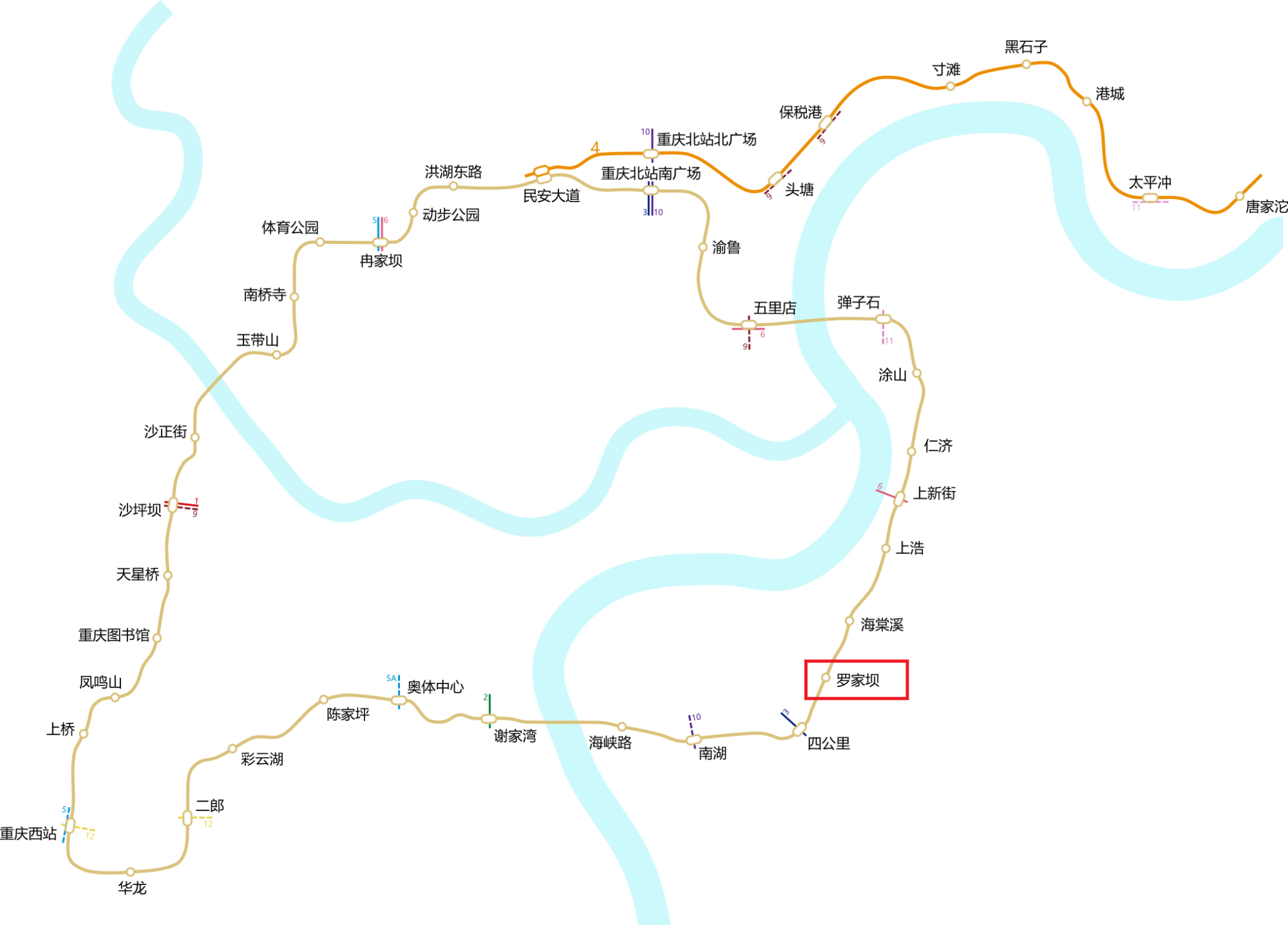 重庆直快环线路线图图片