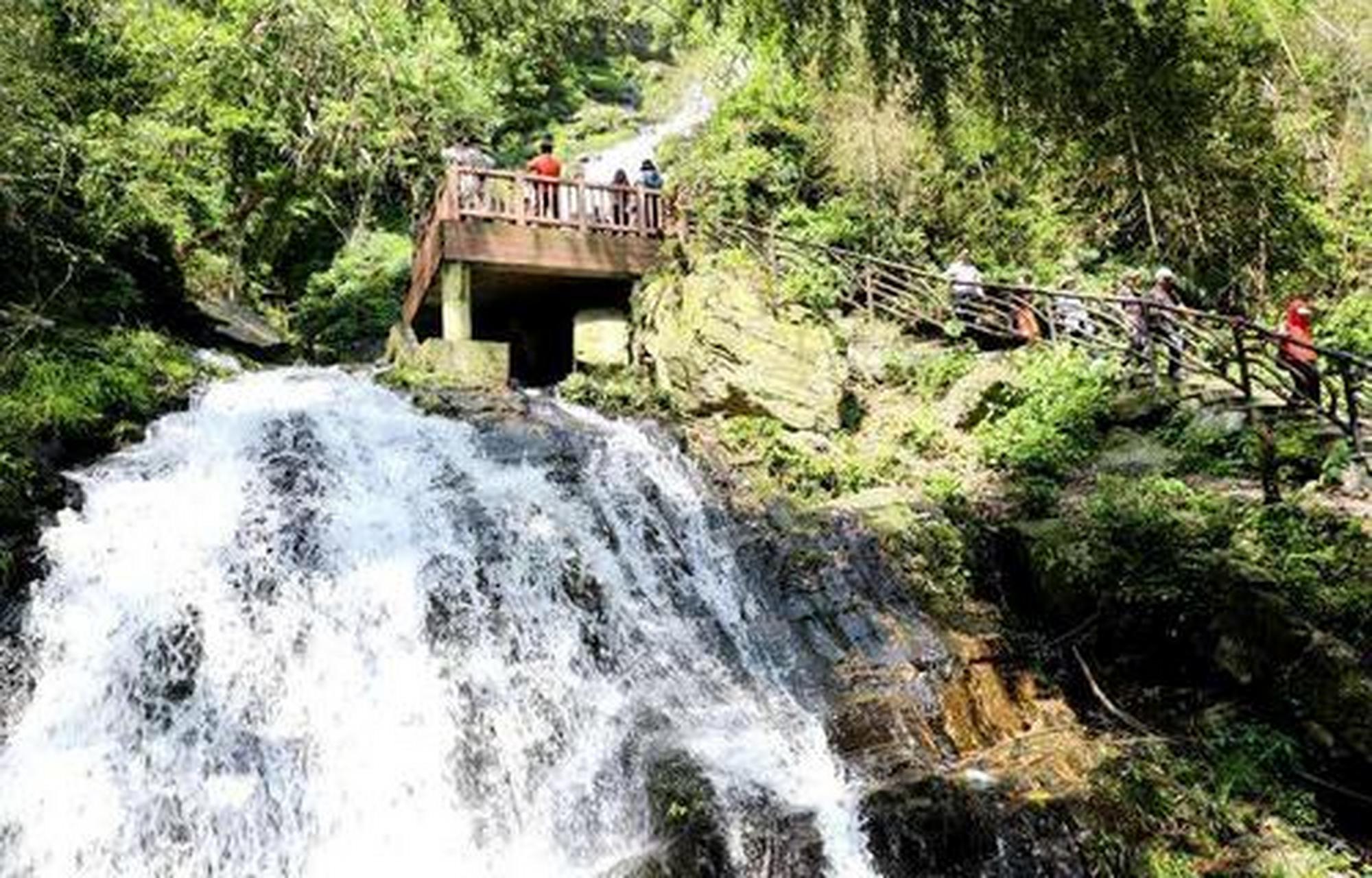 旅游攻略# 大岗山瀑布:大岗山瀑布在新余是必到的景点,多样丰富抵植