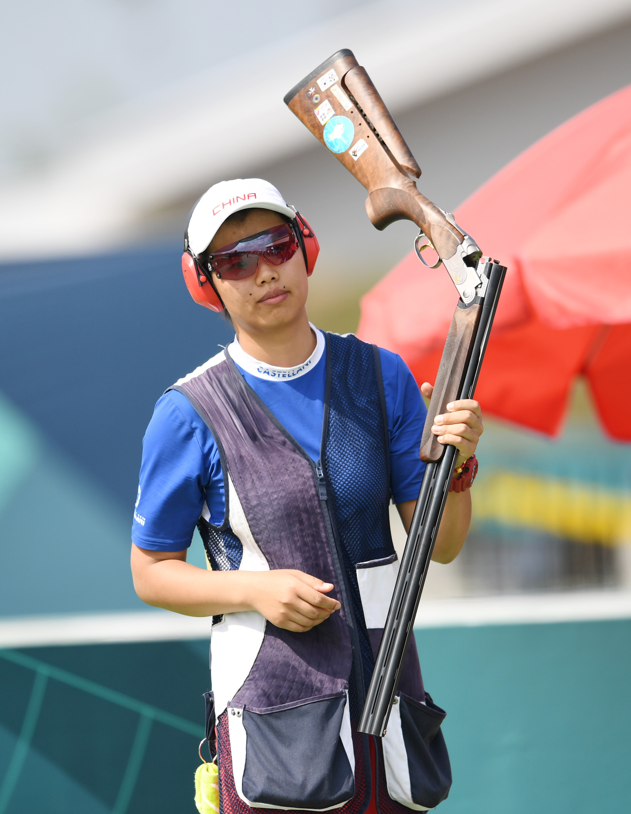 射击——女子多向飞碟:中国选手张鑫秋夺冠(17)