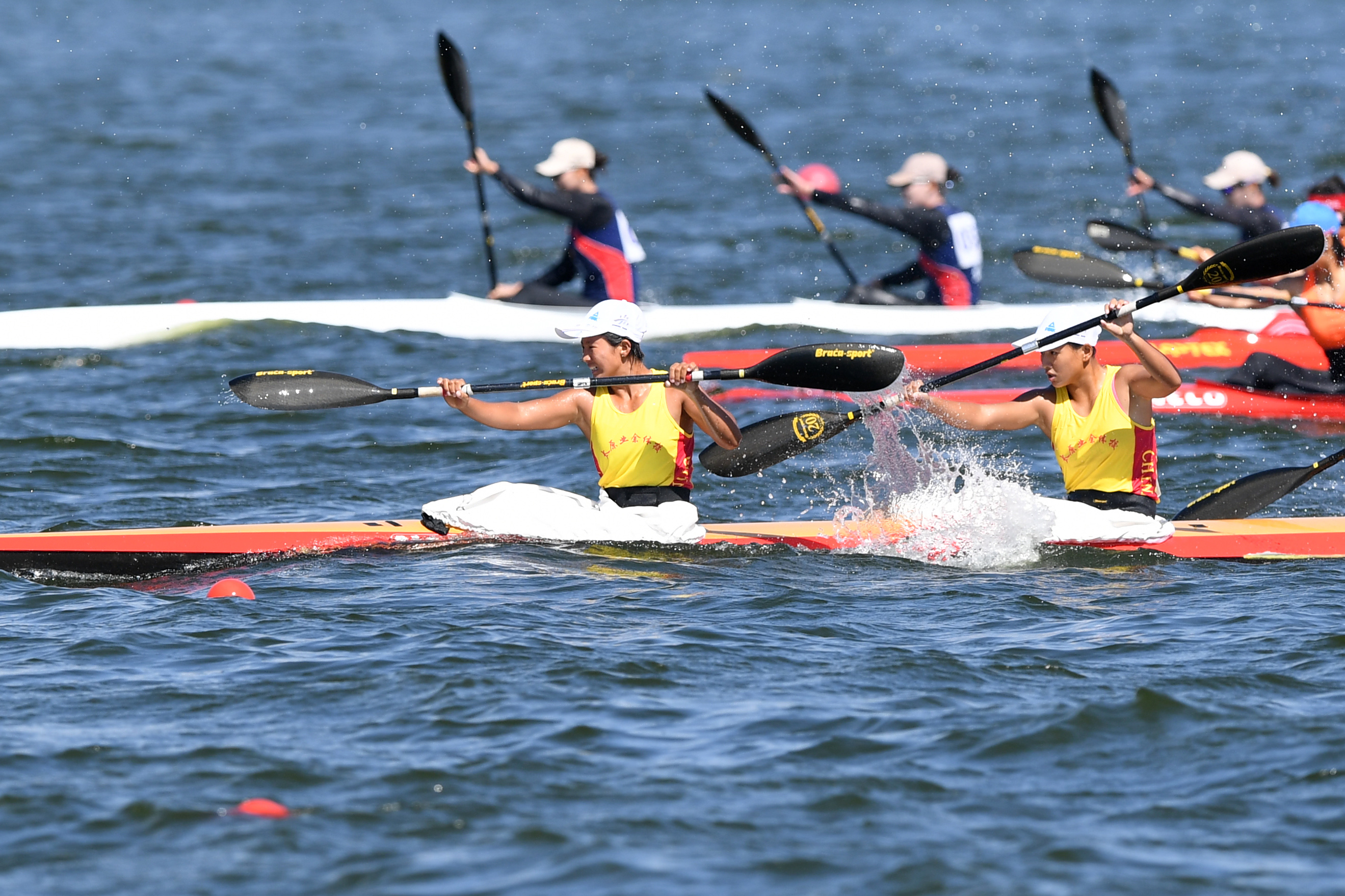 皮划艇静水——体校组乙组女子500米四人皮艇决赛赛况(12)